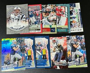 lot 57A image: Rob Gronkowski 10 Card Football Lot