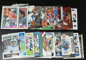 lot 58A image: 24 Card Star Wide Receivers Football Card Lot