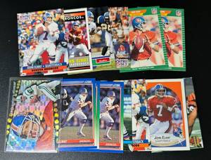 lot 62A image: John Elway 14 Card Football Lot