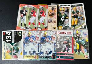 lot 65A image: Brett Favre 10 Card Football Lot
