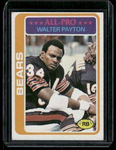 lot 30B image: Walter Payton  1978 Topps #200 Chicago Bears Football Card