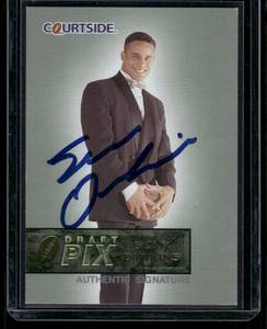 lot 39B image: Sean Dawkins Auto RC   Courtside Draft Pix #5  Football Card