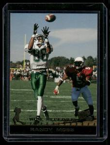 lot 59B image: Randy Moss RC 1998 Press Pass #5 Marshall Thundering Herd Football Card