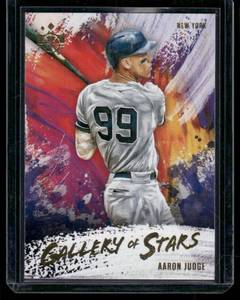 lot 74B image: Aaron Judge  2020 Panini Diamond Kings Gallery of Stars #GOS-1 New York Yankees Baseball Card