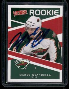 lot 76B image: Marco Scandella On-Card Auto RC 2011 Victory #311 Minnesota Wild Hockey Card