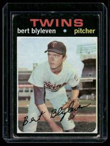lot 17B image: Bert Blyleven RC 1971 Topps #26 Minnesota Twins Baseball Card