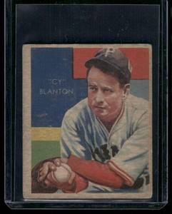 lot 18B image: Cy Blanton  1934 National Chicle Diamond Stars (R327) #57 Pittsburgh Pirates Baseball Card