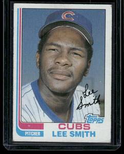 lot 79B image: Lee Smith RC 1982 Topps #452 Chicago Cubs Baseball Card