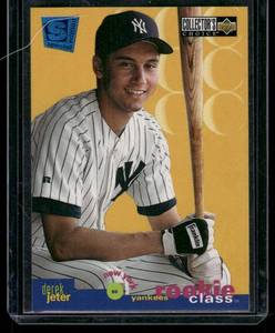 lot 81B image: Derek Jeter RC 1995 Collectors Choice SE Gold Signature #2 New York Yankees Baseball Card