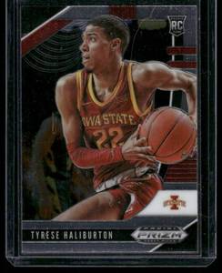 lot 25B image: Tyrese Haliburton RC 2020 Prizm Bowman Draft Picks & Prospects #10 Indiana Pacers Basketball Card