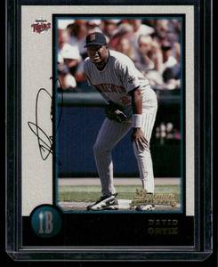lot 15B image: David Ortiz RC 1998 Bowman #71 Minnesota Twins Baseball Card