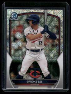 lot 36B image: Brooks Lee RC 2023 Bowman Chrome Prospects #BCP-248 Minnesota Twins Baseball Card