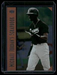 lot 97B image: Michael Jordan RC 1994 Upper Deck Scrapbook #MJ6 Chicago White Sox Baseball Card