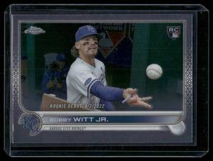 lot 101B image: Bobby Witt Jr. RC 2022 Topps Chrome #USC176 Kansas City Royals Baseball Card