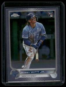 lot 102B image: Bobby Witt Jr. RC 2022 Topps Chrome #USC35 Kansas City Royals Baseball Card