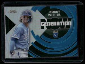 lot 104B image: Bobby Witt Jr. RC 2022 Topps Chrome Update Generation Now #GNC-23 Kansas City Royals Baseball Card