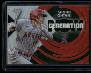 lot 108B image: Shohei Ohtnani  2022 Topps Chrome Update Generation Now #GNC-5 Los Angeles Angels Baseball Card