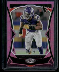 lot 113B image: Danielle Hunter  2024 Panini Certified Mirror Pink #28 Houston Texans Football Card