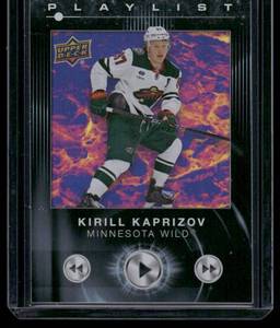lot 32B image: Kirill Kaprizov  2024 Upper Deck Playlist #PL-4 Minnesota Wild Hockey Card