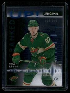 lot 40B image: Kirill Kaprizov 249  2022 Upper Deck Synergy Cranked Up #CU-KA Minnesota Wild Hockey Card