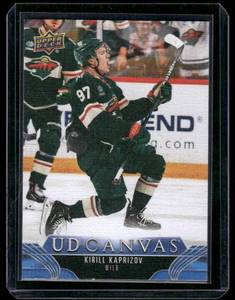 lot 114B image: Kirill Kaprizov  2023 Upper Deck UD Canvas #C162 Minnesota Wild Hockey Card