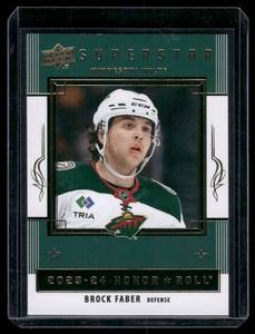 lot 116B image: Brock Faber  2023 Upper Deck Honor Roll #HR36 Minnesota Wild Hockey Card