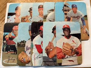 lot 80C image: 1970 Topps Super 10 Card Star Lot - Bench, Gibson, Seaver, Brock and More (poor condition)
