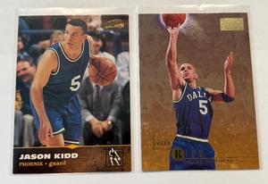 lot 93C image: Jason Kidd 2 Card Basketball Rookie Card Lot