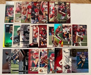 lot 111C image: (25) Jerry Rice Football Card Lot