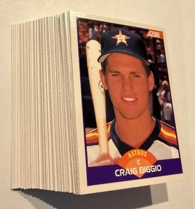 lot 113C image: (50) Craig Biggio 1989 Score Rookie Baseball Cards