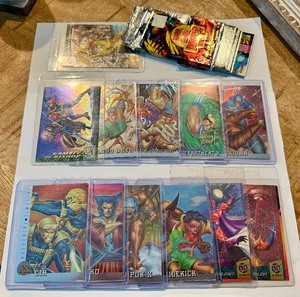 lot 116C image: 14 Card  Opened Pack 1994 and 1995 Fleer Ultra X-Men and 1994 Marvel Universe Trading Card Lot