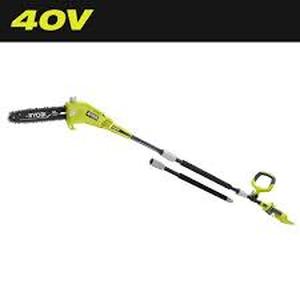 lot 24 image: RYOBI 40V 10 in. Cordless Battery Pole Saw (Tool-Only)  Customer Returns See Pictures