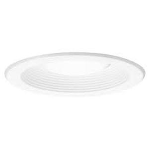 lot 29 image: Lot of HALO 5 in. White Recessed Ceiling Light Trim with Open Splay  Customer Returns See Pictures
