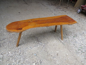 lot 27 image: Large Cribbage Board Table - 47 L x 13 12 W x 17