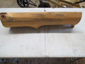 lot 29 image: 24 Log Wall Shelf