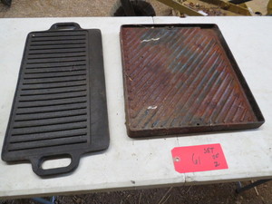 lot 61 image: Mixed Lot of Cast Iron Griddles