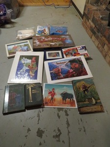 lot 82C image: Mixed Lot of Paul Bunyan Collectibles - Prints, Board Game, Books and More