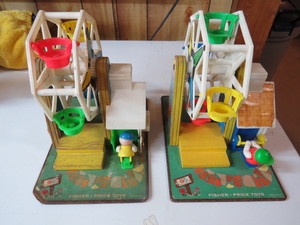 lot 87 image: Vintage set of Fisher Price Ferris Wheel Toys