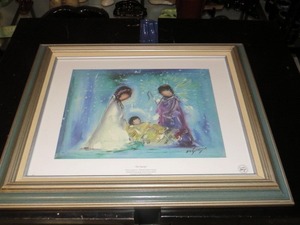 lot 35 image: Framed Print - The Nativity by DeGrazia