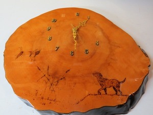 lot 97 image: Wood Cut-Out Decorative Clock