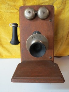 lot 99 image: Antique Wooden Church Phone