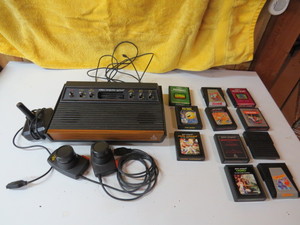 lot 103 image: Atari Activision CX-2600 System with 11 Games