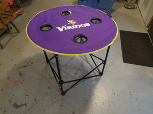 lot 109 image: Minnesota Vikings Round Table - New