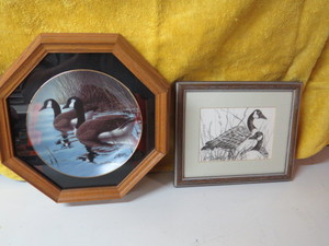lot 121 image: Mixed Lot of Geese Wall Decor