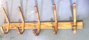 lot 4 image: Wooden Coat Hanger