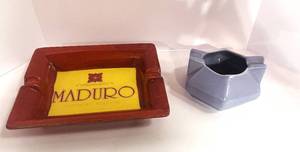 lot 30 image: Heavy Maduro Tobacco and MCM Ashtrays
