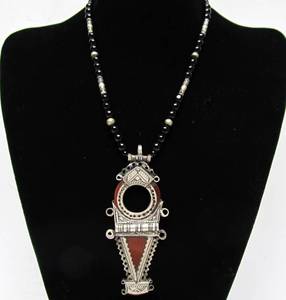 lot 25 image: Large Vintage Tuareg Silver Cross Pendant