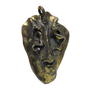 lot 28 image: Unusual Vintage Abstract Sculptural Bronze Pendant