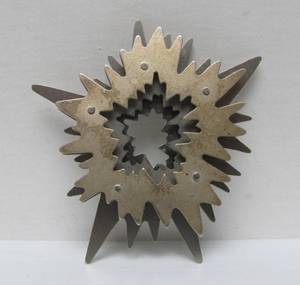 lot 71 image: Awesome Signed Sculptural 3D Explosion Sterling Silver Brooch