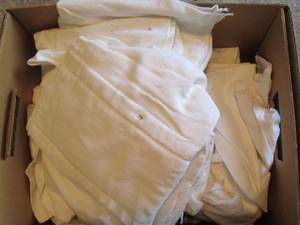 lot 304 image: Lot of new cloth diapers, burp clot...